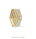 Load image into Gallery viewer, 0.6 ct Round Lab-Grown Diamond Pendant — Yellow Gold. Pendant only; chain not included.