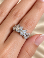 Load image into Gallery viewer, Maylaya Gems B032 ring on a model hand — reference-matched design and natural proportions