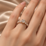 Load image into Gallery viewer, Maylaya Gems B036 ring on a model hand — reference-matched design and natural proportions