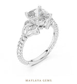 Load image into Gallery viewer, Maylaya Gems lab-grown diamond ring in white gold
