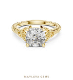 Load image into Gallery viewer, Maylaya Gems lab-grown diamond ring in yellow gold