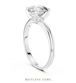 Load image into Gallery viewer, Maylaya Gems lab-grown diamond ring in white gold