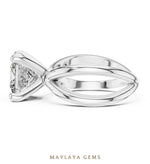 Load image into Gallery viewer, Maylaya Gems lab-grown diamond ring in white gold