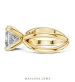 Load image into Gallery viewer, Maylaya Gems lab-grown diamond ring in yellow gold