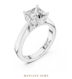 Load image into Gallery viewer, Maylaya Gems lab-grown diamond ring in white gold
