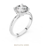 Load image into Gallery viewer, Maylaya Gems lab-grown diamond ring in white gold
