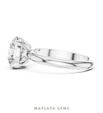 Load image into Gallery viewer, Maylaya Gems lab-grown diamond ring in white gold