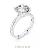 Load image into Gallery viewer, Maylaya Gems lab-grown diamond ring in white gold