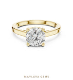 Load image into Gallery viewer, Maylaya Gems lab-grown diamond ring in yellow gold
