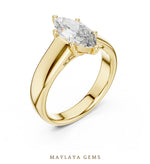 Load image into Gallery viewer, Maylaya Gems lab-grown diamond ring in yellow gold