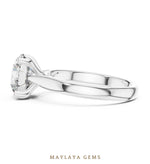 Load image into Gallery viewer, Maylaya Gems lab-grown diamond ring in white gold