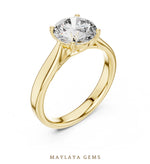 Load image into Gallery viewer, Maylaya Gems lab-grown diamond ring in yellow gold