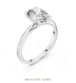 Load image into Gallery viewer, Maylaya Gems lab-grown diamond ring in white gold