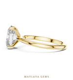 Load image into Gallery viewer, Maylaya Gems lab-grown diamond ring in yellow gold