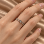 Load image into Gallery viewer, Maylaya Gems E020 ring on a model hand — reference-matched design and natural proportions