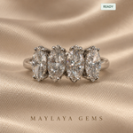 Load image into Gallery viewer, Maylaya Gems E021 marquise diamond band — view 1