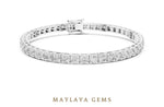 Load image into Gallery viewer, Maylaya Gems lab-grown diamond bracelet in white gold