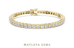 Load image into Gallery viewer, Maylaya Gems lab-grown diamond bracelet in yellow gold