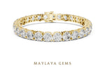 Load image into Gallery viewer, Maylaya Gems lab-grown diamond bracelet in yellow gold