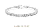 Load image into Gallery viewer, Maylaya Gems lab-grown diamond bracelet in white gold