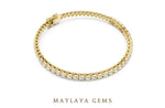 Load image into Gallery viewer, Maylaya Gems lab-grown diamond bracelet in yellow gold