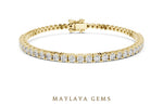 Load image into Gallery viewer, Maylaya Gems lab-grown diamond bracelet in yellow gold