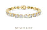 Load image into Gallery viewer, Maylaya Gems lab-grown diamond bracelet in yellow gold