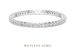 Load image into Gallery viewer, Maylaya Gems lab-grown diamond bracelet in white gold