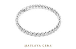 Load image into Gallery viewer, Maylaya Gems lab-grown diamond bracelet in white gold