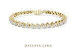 Load image into Gallery viewer, Maylaya Gems lab-grown diamond bracelet in yellow gold
