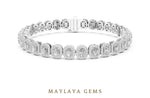 Load image into Gallery viewer, Maylaya Gems lab-grown diamond bracelet in white gold