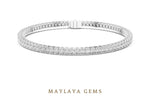 Load image into Gallery viewer, Maylaya Gems lab-grown diamond bracelet in white gold