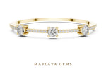 Load image into Gallery viewer, Maylaya Gems lab-grown diamond bracelet in yellow gold