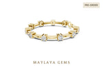 Load image into Gallery viewer, Maylaya Gems lab-grown diamond bracelet in yellow gold