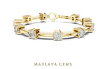 Load image into Gallery viewer, Maylaya Gems lab-grown diamond bracelet in yellow gold