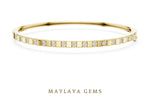 Load image into Gallery viewer, Maylaya Gems lab-grown diamond bracelet in yellow gold
