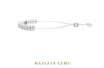 Load image into Gallery viewer, Maylaya Gems round adjustable line lab-grown diamond bracelet in white gold
