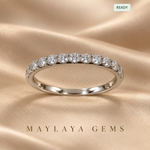 Load image into Gallery viewer, Maylaya Gems JF007 round diamond band — view 1