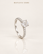 Load image into Gallery viewer, Maylaya Gems JF009 — White Background Duo, soft white standing view