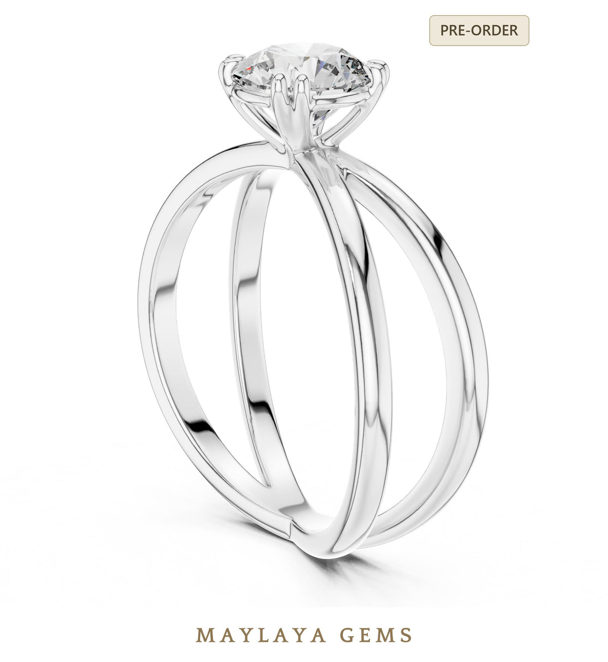 Maylaya gems lr 0021 pre order white gold jewelry design