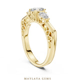 Load image into Gallery viewer, Maylaya Gems LR-0031 pre-order Yellow Gold jewelry design