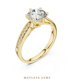 Load image into Gallery viewer, Maylaya Gems LR-0038 pre-order Yellow Gold jewelry design