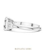 Load image into Gallery viewer, Maylaya Gems lab-grown diamond ring in white gold