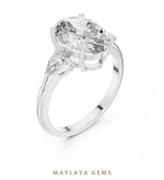 Load image into Gallery viewer, Maylaya Gems lab-grown diamond ring in white gold