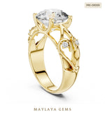 Load image into Gallery viewer, Maylaya Gems lab-grown diamond ring in yellow gold
