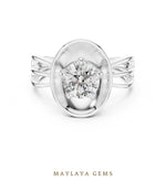 Load image into Gallery viewer, Maylaya Gems lab-grown diamond ring in white gold