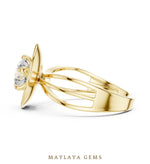Load image into Gallery viewer, Maylaya Gems lab-grown diamond ring in yellow gold