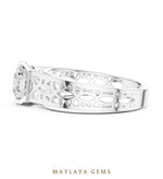 Load image into Gallery viewer, Maylaya Gems lab-grown diamond ring in white gold