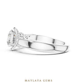 Load image into Gallery viewer, Maylaya Gems lab-grown diamond ring in white gold