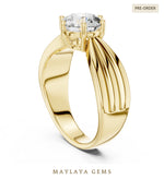 Load image into Gallery viewer, Maylaya Gems lab-grown diamond ring in yellow gold